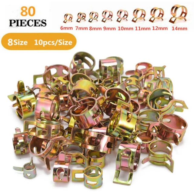 Strumento morsetto a molla fascette per tubi zinco forte 6-14 mm 80 pz resistente alla pressione