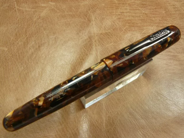 Conklin All American Fountain Pen In Brownstone Color  Medium Nib New In Box