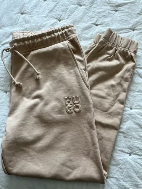 Hugo Boss Joggers Men’s Size Large Retail $148 New With Tags Tan- Brown- Beige