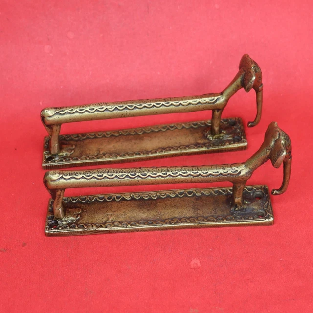 ELEPHANT SHAPE VICTORIAN Repro Handmade Brass Wardrobe Door