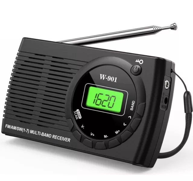 Tendak Kleines Radio Batteriebetrieben FM/AM/SW/UKW, Tragbare Radios NEU+OVP