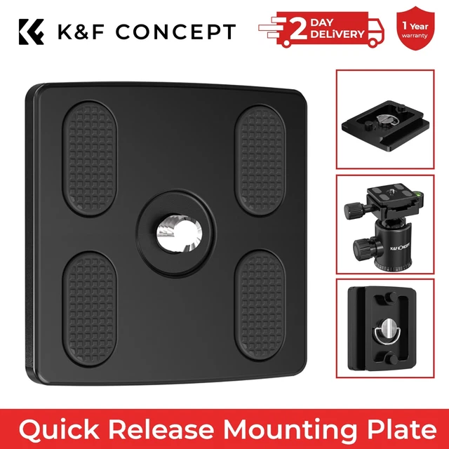 K&F CONCEPT CAMERA Tripod Quick Release Mounting Plate with Standard 1/