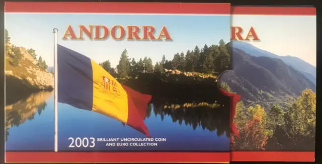 Kursmünzensatz (KMS)  Andorra - 2003 mit 2 x 1 Euro von Italien und Griechenland
