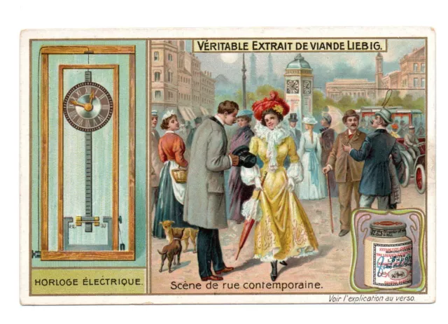 Chromo Liebig. Orologio Elettrico