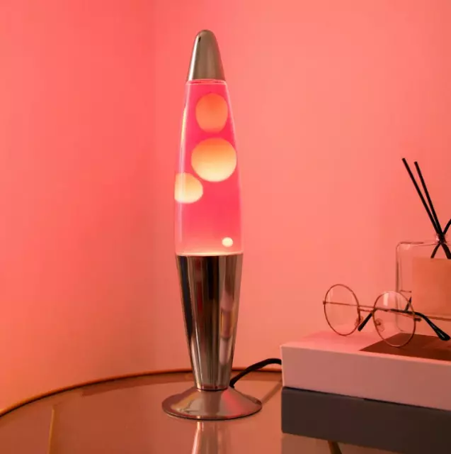 Hello Kitty 16 Lava Motion Volcano Lamp, Pink Wax in Pink Liquid 