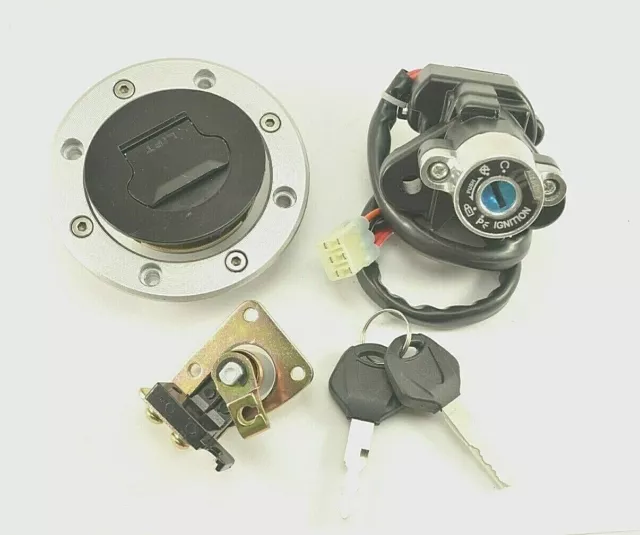 For Suzuki GSXR600 750 2001-2003 Ignition Switch Seat Fuel Gas Cap Lock Key Set