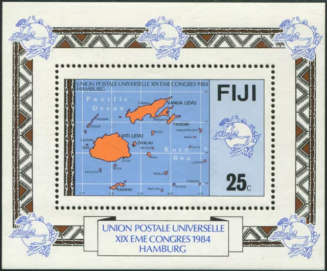 Fiji 1984 SG679 UPU Congress MS MNH