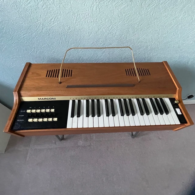 ELECTRIC CHORD ORGAN Musical Keyboard on Stand MARCONI ORIGINAL