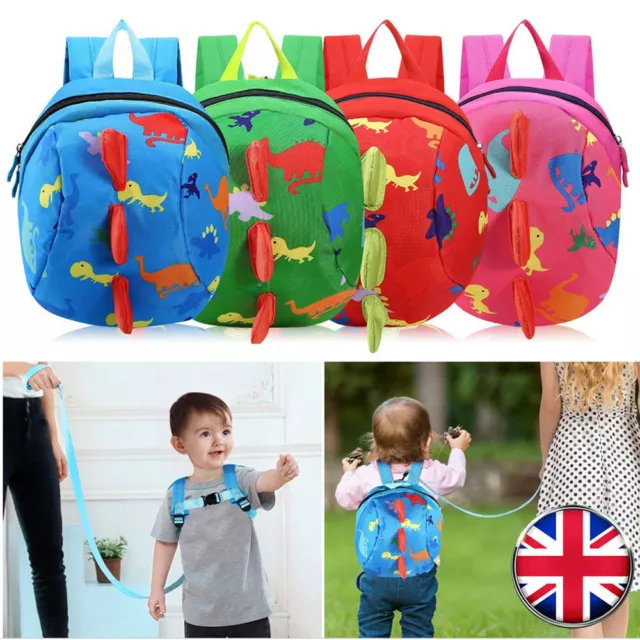 Kids Baby Toddler Walking Safety Harness Backpack Security Strap Bag With Reins