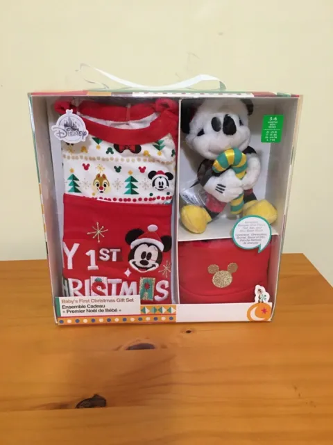 Disney Store Mickey Friends My First Christmas Gift Set for Baby 0-3 months  New