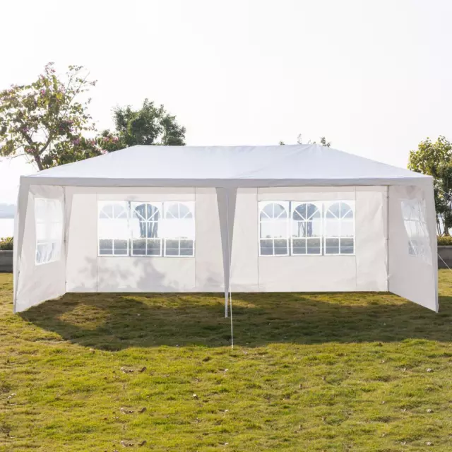 3X6M Garden Patio Gazebo Wedding Party Tent Canopy Sun Shade Outdoor Marquee UK