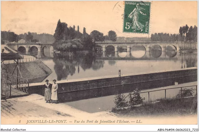 ABNP6-94-0534 - JOINVILLE-LE-PONT - vue du pont de JOINVILLE et l'ecluse