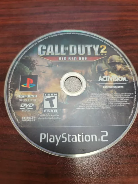 Call of Duty 2: Big Red One Sony PlayStation 2 Video Game PS2 - Gandorion  Games