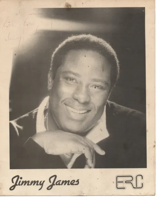 JIMMY JAMES - Signed 10x8 Photograph - MUSIC - SINGER