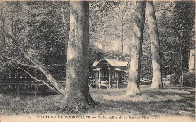 CPA-château de Courcelles embarcadère de la grande pièce d'eau (127931)