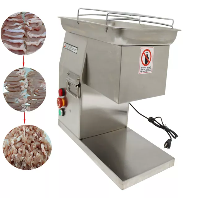 6mm Commercial Meat Cutting Machine Stainless Steel Output 250KG/H 110V 800W