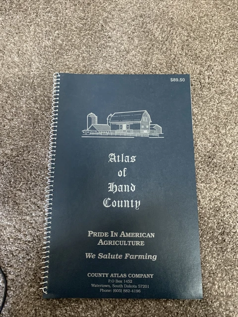 1992 Atlas Hand County South Dakota History Historic Pictures