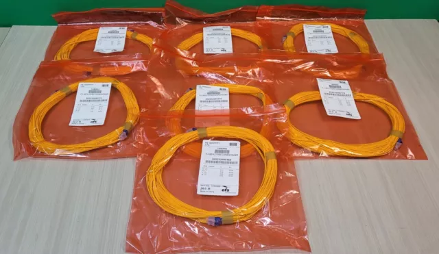 Qty. 7 Ofs Lc/Lc Fiber Optic Patch Cable 24 Meter 1446892 Fj-261Lcuslcusrsy024M