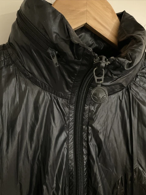 Adidas Celebrate Originality Mens Lightweight Jacket Wet Look Black Size S 2