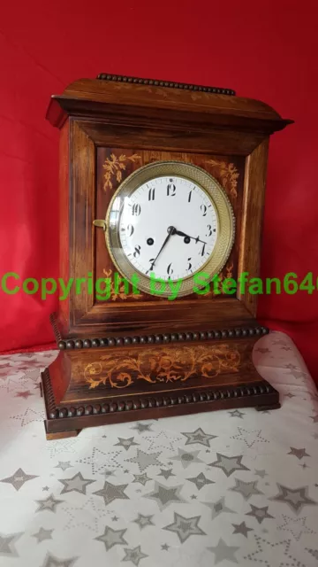 Wiener Kommodenuhr Tischuhr Kaminuhr Uhrwerk alte antike Pendeluhr Vienna Clock