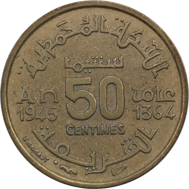 Morocco - 50 Centimes - 1945 (1364)