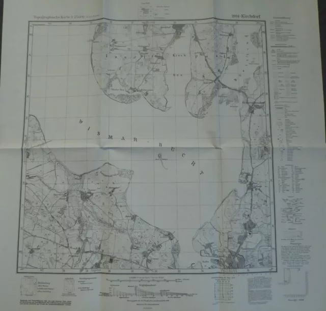 Landkarte Meßtischblatt 2034 Kirchdorf auf Insel Poel, Timmendorf, Wismar, 1942