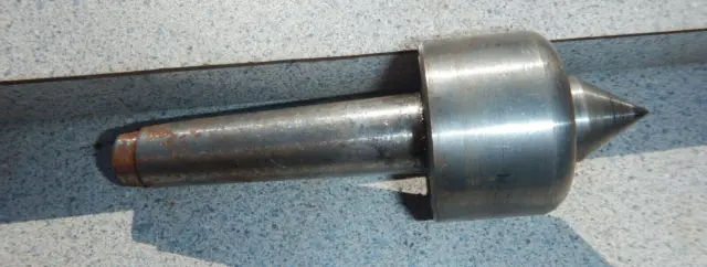 Older Usa Made Live Bearing Center With No. 2Mt Shank. For Wood Metal Lathe