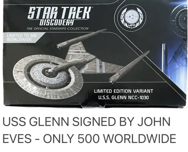 Uss Glenn Ncc-1030 Autographed Ultra Rare Eaglemoss Model Only 500 Star Trek New