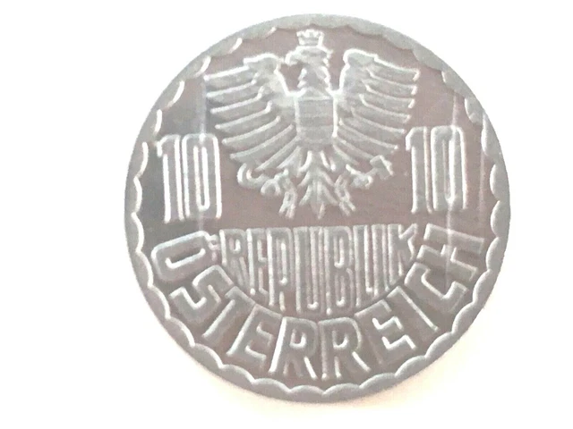 1952 Austria 10 Groschen Coin Km2878 Proof