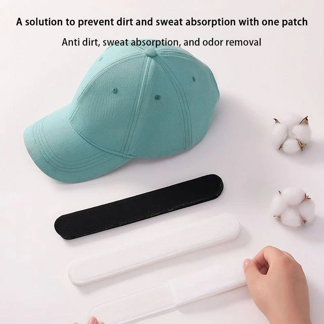 10Pcs Hat Sweat Liner Disposable For Women Men Moisture Black White I7O2