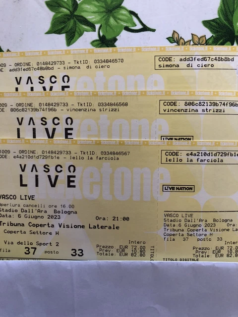 biglietti vasco rossi 2023