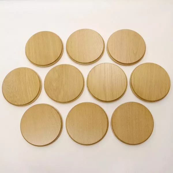 10 Pieza Keilerschilder Redondo Roble Claro Af 15 CM Tablero Keiler