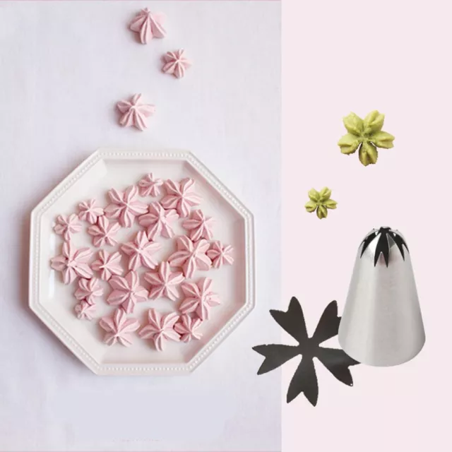 Cherry Blossoms Cake Decorating Icing Piping Nozzles Baking Mold Ice Cream Tool 3