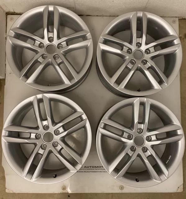 Set Of Genuine Audi A4 18" 5 Twin Spoke Alloy Wheels 8K0601025CC