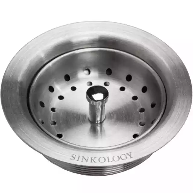SINKOLOGY SinkSense Kitchen Sink Strainer Drain Post Basket Stainless Steel