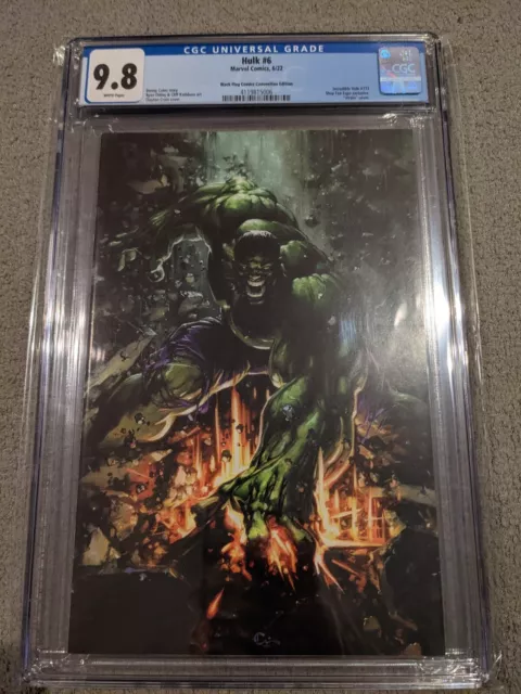 Hulk #6 CGC 9.8 Black Flag Convention Edition Crain Virgin MegaCon Shop Fan Expo