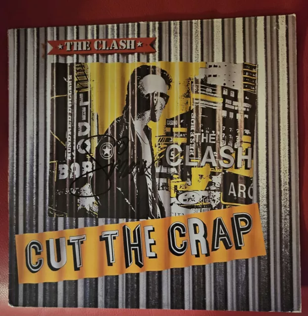 Clash, Cut The Crap Signed LP, Paul Simonon