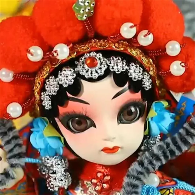 Beijing Opera Traditional Role Silk Doll Chinese Style Decoration Ornaments Gift