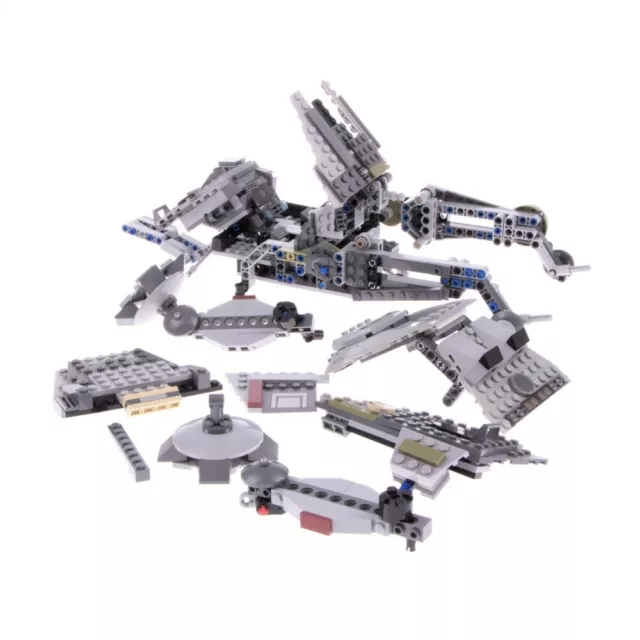 1x Lego Pièces pour Set Star Wars Vaisseau Planeur 8039 75025 Gris Incomplé