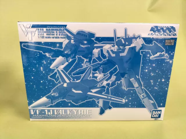 Bandai Vf Hi-Metal Vf-1J Valkyrie Maximilian Scale Figure