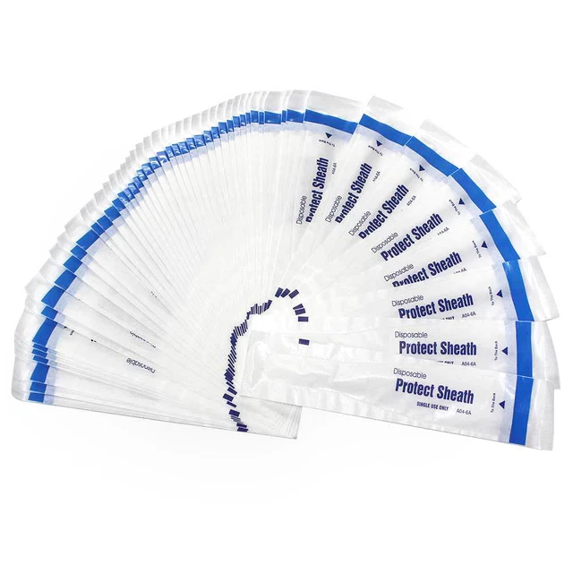 50 Packs Intraoral Dental Disposable Camera Protect Sleeve Sheath Cover Sheath