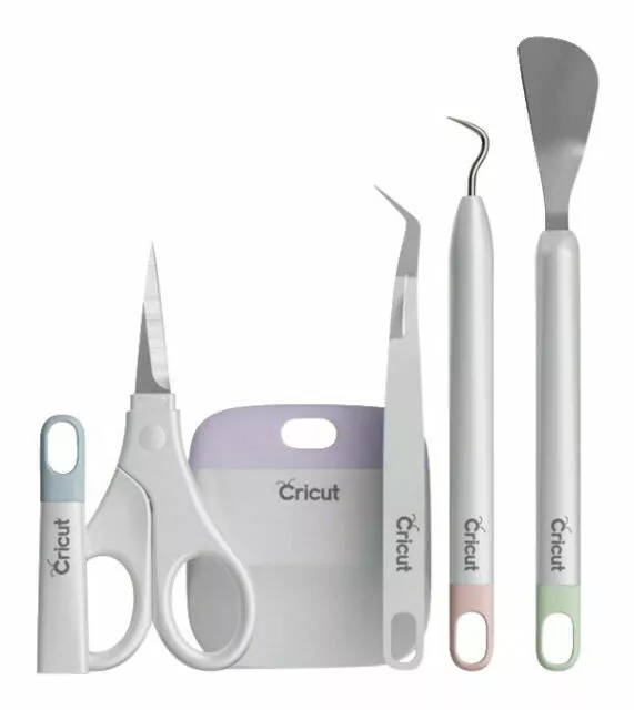 Juego de herramientas básicas Cricut - Kit de herramientas de precisión de 5 piezas para artesanía y bricolaje, perfecto
