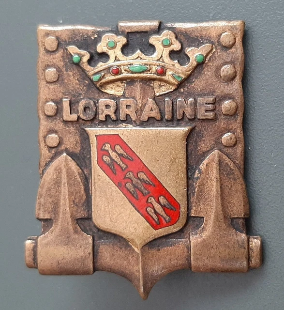 CROISEUR LORRAINE ÉMAIL Insigne Marine Nationale ORIGINAL Badge Drago O