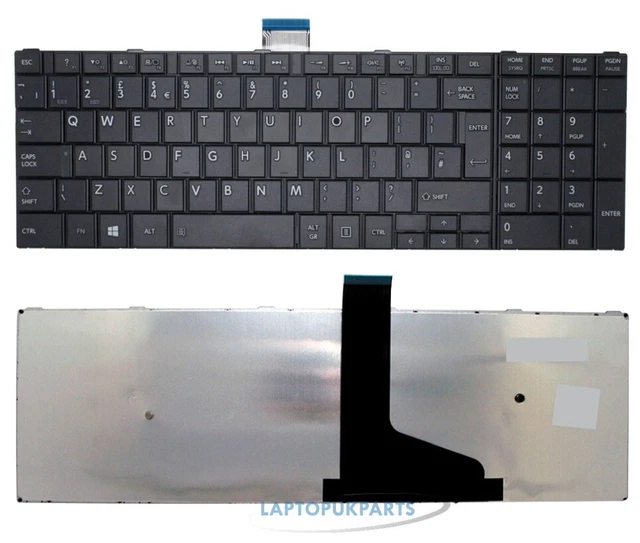 Tastiera Italiana NewNet Per Notebook Toshiba Satellite C55/C50: Con Frame, Compatibile Con C55-A-152 E Molti Altri, Layout QWERTY