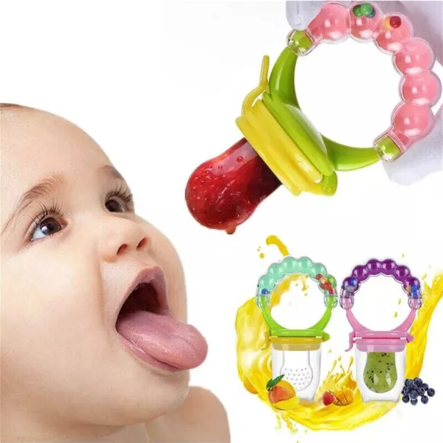 Baby Feeding Dummy Nibbles Weaning Nutrition Pacifier Fresh Food Fruit Feeder K