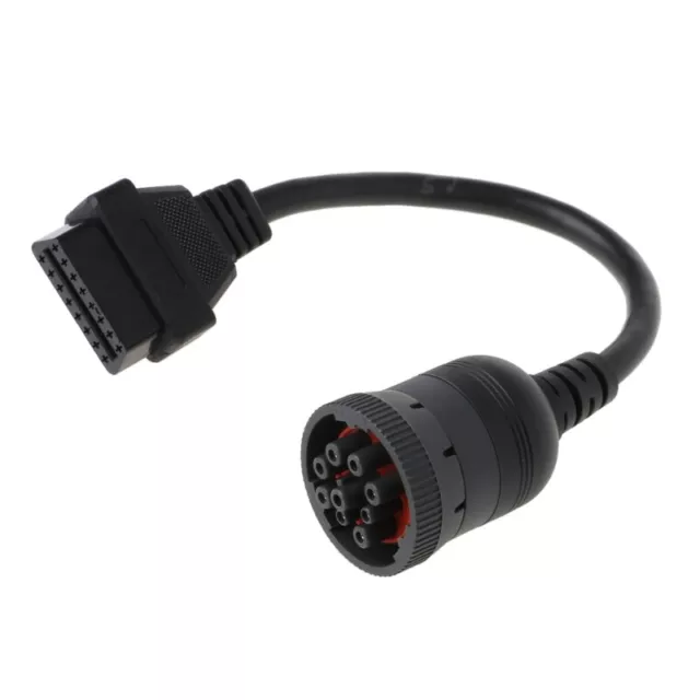 Truck OBD2 Convertor Adapter Cable Diagnostic Scanner Tool 9 Pin to 16 Pin J1939