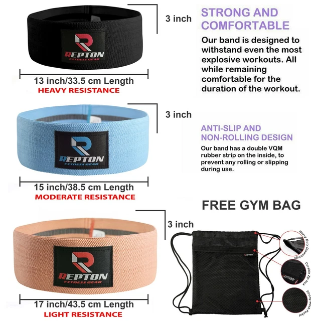 FABRIC RESISTANCE BANDS Heavy Duty Booty Bands Glute Leg Set Hip Circle Non Slip 10.99 PicClick UK