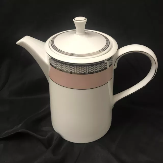 Ralph Lauren Silk Ribbon Pink Coffee Pot - Very Good Condition