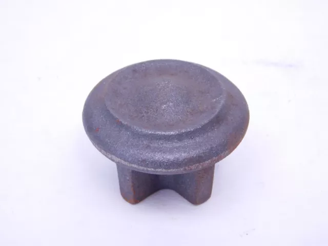 VINTAGE NOS CAST IRON Handrail / Post Rail DECORATIVE (1-1/4" PIPE) TOP CAP (SI)