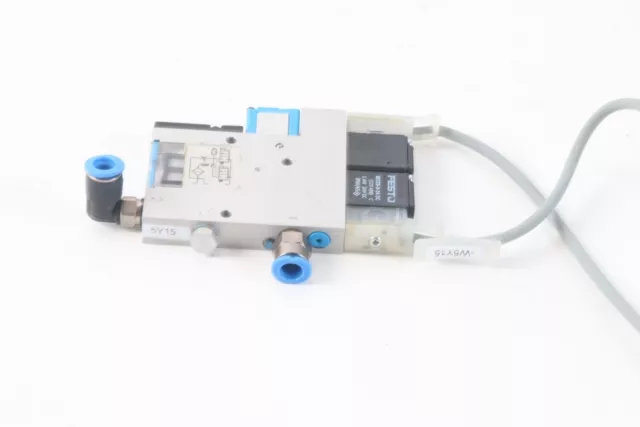 Festo VADMI-45 Vacuum Generator 1.5 - 8 Bar W/ Festo MSZB-2-24 DC- Cut Cord